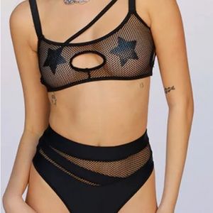 Iheartraves fishnet mesh set